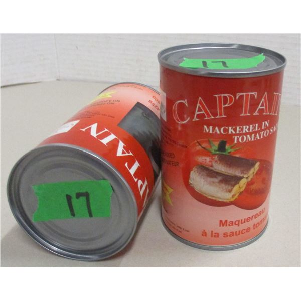 FREIGHT DAMAGE (AS IS):  CAPTAIN MACKEREL IN TOMATO SAUCE (2 X 425 G)