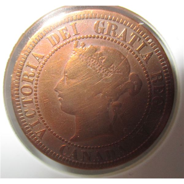 1881H CANADA LARGE CENT (LOW MINTAGE)