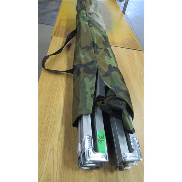 FREIGHT DAMAGE/STORE RETURN (AS IS):  CAMP COT C/W FOLDING FRAME