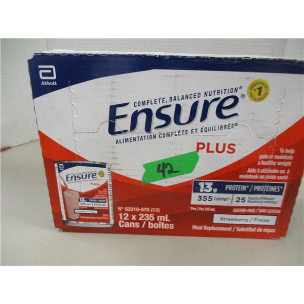 REGULAR STRAWBERRY ENSURE (6 BOTTLES) - PACK