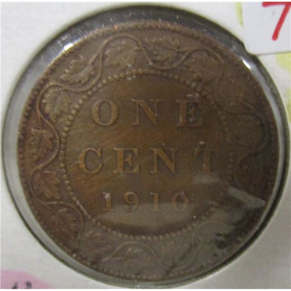 1910 CANADA KING EDWARD VII LARGE PENNY