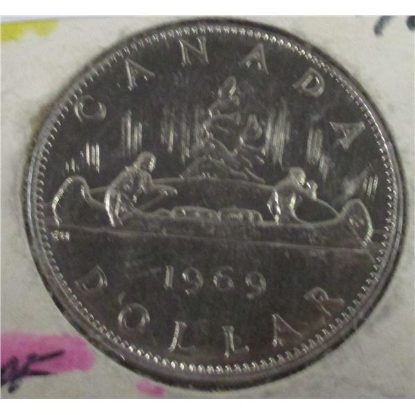 1969 PROOF CAMEO VOYAGER CANADA DOLLAR