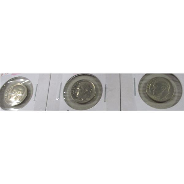 1965, 1966, 1967 LIBERTY ROOSEVELT USA DIMES