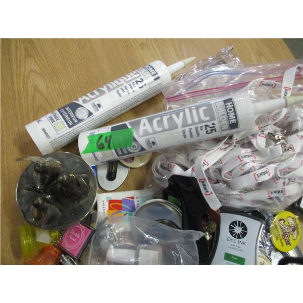 CONTAINER C/W PINS, CAULKING, MISC