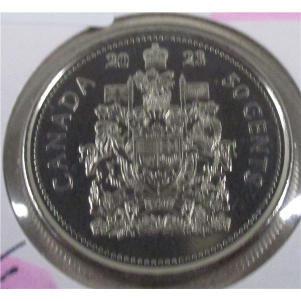 2023 PROOF CAMEO KING CHARLES III CANADA HALF DOLLAR