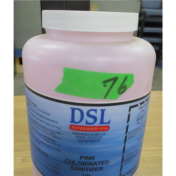 ESTATE:  PINK CHLORINATED SANITIZER (3 KG) - CONTAINER