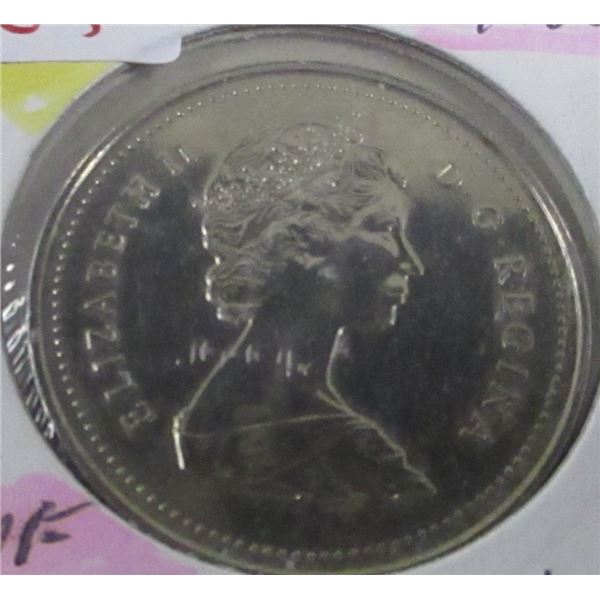 1986 PROOF CANADA VOYAGER DOLLAR