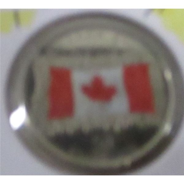 2015 (50 YEAR ANNIVERSARY) CANADA MAPLE LEAF FLAG QUARTER