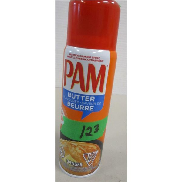 FREIGHT DAMAGE (AS IS):  PAM BUTTER FLAVORED COOKING SPRAY (141 G) - CAN