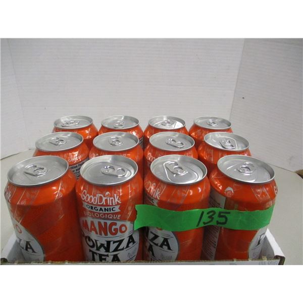 FREIGHT DAMAGE (AS IS):  MANJO POWZA TEA DRINK (12 X 473 ML) - CASE