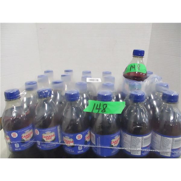 FREIGHT DAMAGE (AS IS):  GINGER ALE & BLACKBERRY DRINK (24 BOTTLES) - CASE