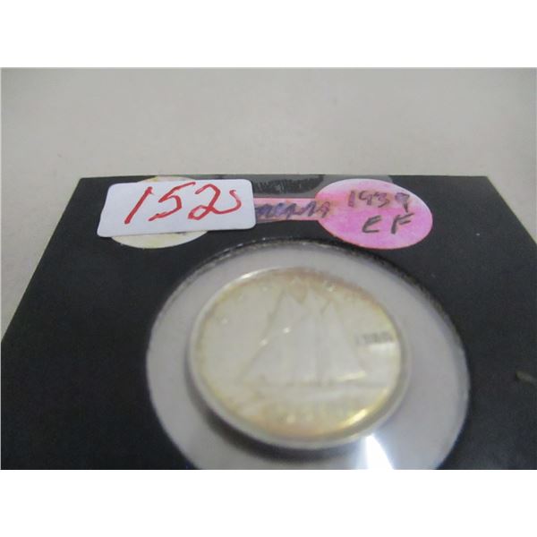 1939 EF CANADA KING GEORGE VI SILVER DIME