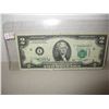 Image 1 : 1976 GREEN SEAL SCARCE USA $2 BILL