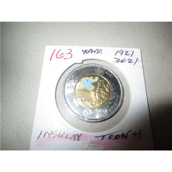 1921 - 2021 INSULIN CANADA TOONIE