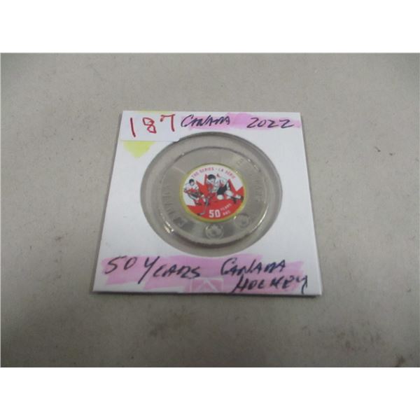 2022 50 YEAR ANNIVERSARY CANADA HOCKEY TOONIE
