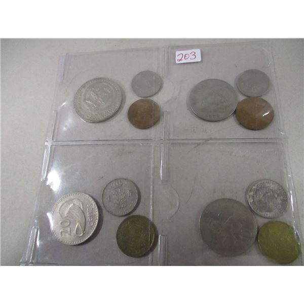 LOT OF 12 WORLD COLLECTABLE COINS