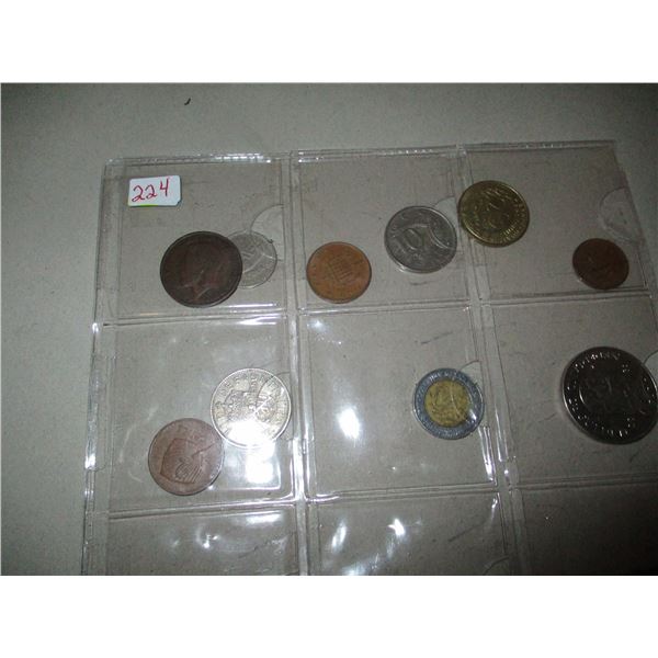 STOCK SHEET OF WORLD COLLECTABLE COINS