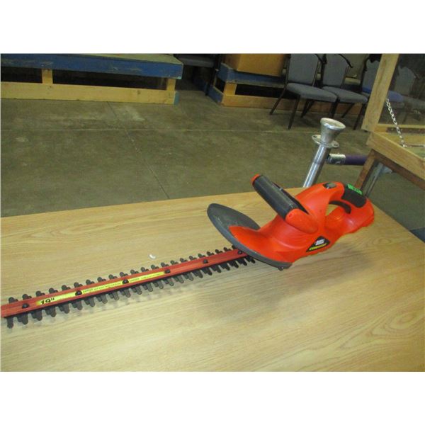 ESTATE:  CORDLESS HEDGE TRIMMER (NO BATTERY OR CHARGER)