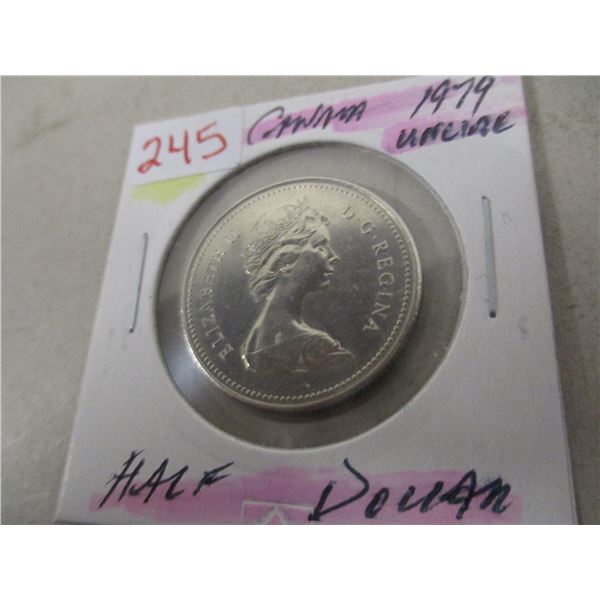 1979 UNCIRCULATED CANADA HALF DOLLAR