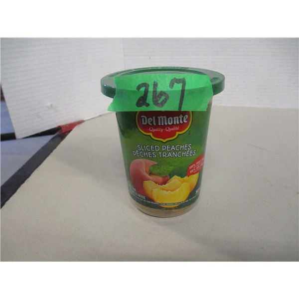 FREIGHT DAMAGE (AS IS):  DELMONTE SLICED PEACHES IN FRUIT JUICE (540 ML) - TUB