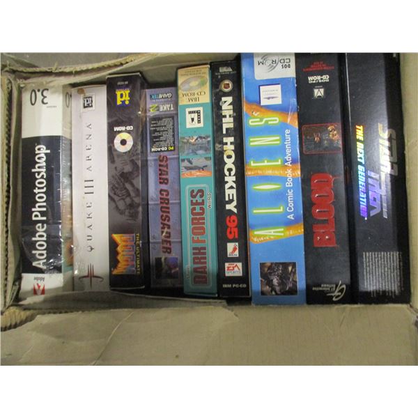 SEIZURE:  BOX C/W ASSORTED COMPUTER GAMES