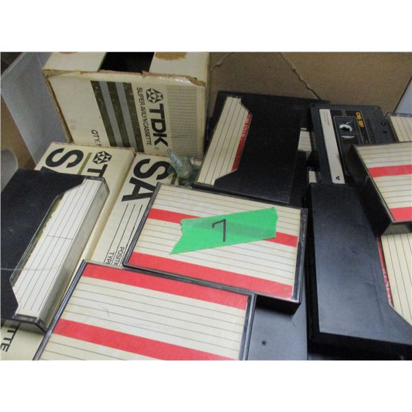 SEIZURE:  BOX C/W ASSORTED CASSETTE TAPES