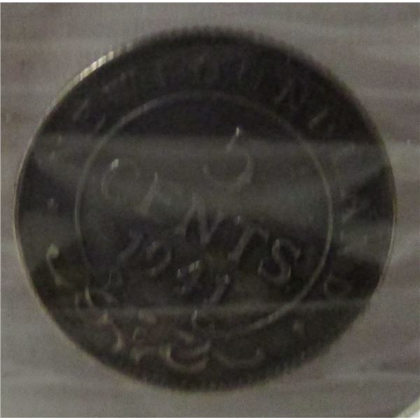 1941C AU NEWFOUNDLAND SILVER FIVE CENT