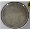 Image 1 : 1881H CANADA VICTORIAN SILVER QUARTER