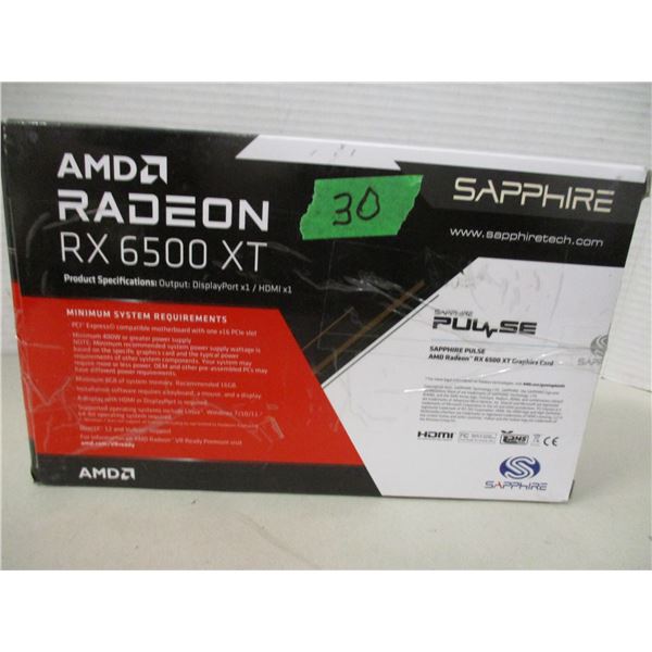 SEIZURE:  RADEON RX6500XT