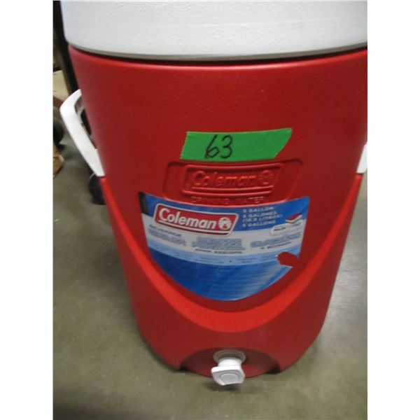 ESTATE:  COLEMAN 5 GALLON THERMOS WITH SPOUT