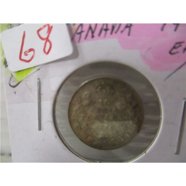 1929 EF/AU CANADA KING GEORGE V SILVER DIME