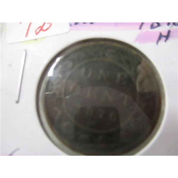 1876H CANADA VICTORIAN LARGE PENNY
