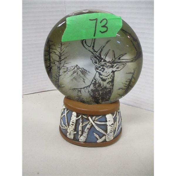 ESTATE:  DEER SNOW GLOBE