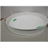 Image 1 : ESTATE:  15" ROUND METAL SERVING TRAY
