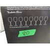 Image 2 : ESTATE:  SET OF 8 CRYSTAL LONG STEM WINE GLASSES