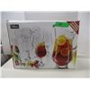 Image 1 : ESTATE:  7 PIECE GLASS & PITCHER SET