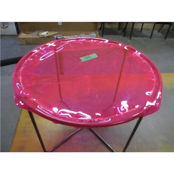 16" ROUND VINYL STOOL