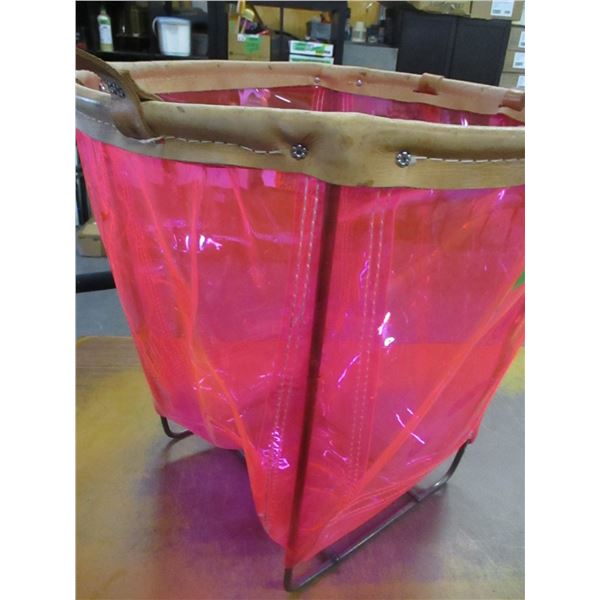 VINYL LAUNDRY HAMPER (APPROX. 20" HIGH)