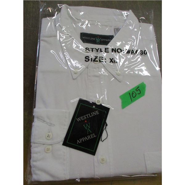 NEW:  WHITE SHIRT (SIZE XL)
