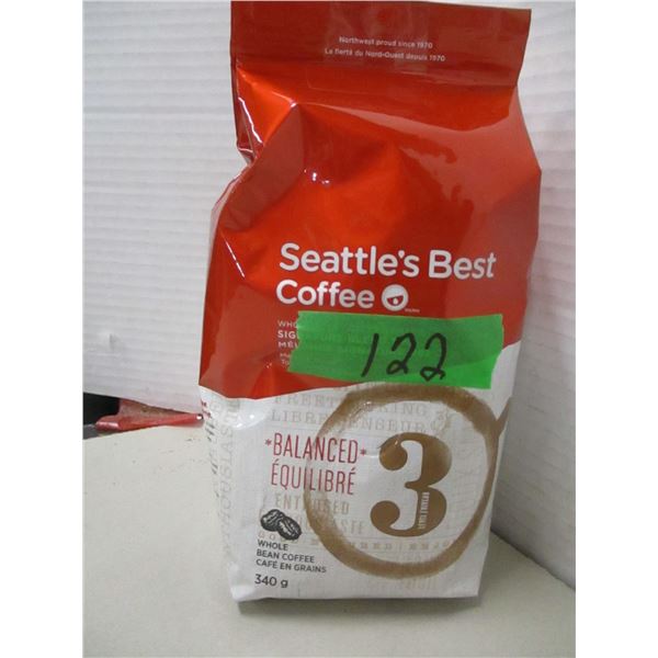 FREIGHT DAMAGE (AS IS):  SEATTLE BEST WHOLE BEAN COFFEE (340G) - BAG