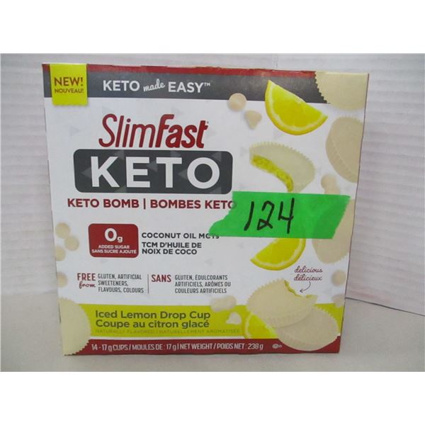 FREIGHT DAMAGE (AS IS):  KETO ICED LEMON DROP BARS (238G) - BOX
