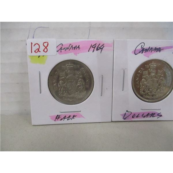 1969 - 1971 CANADA UNCIRCULATED HALF DOLLAR SET
