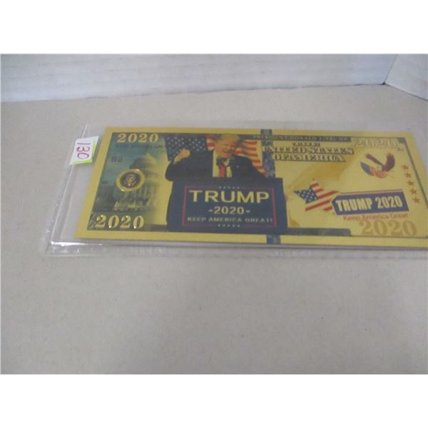 2020 KEEP AMERICA GREAT PRESIDENT TRUMP NOTE
