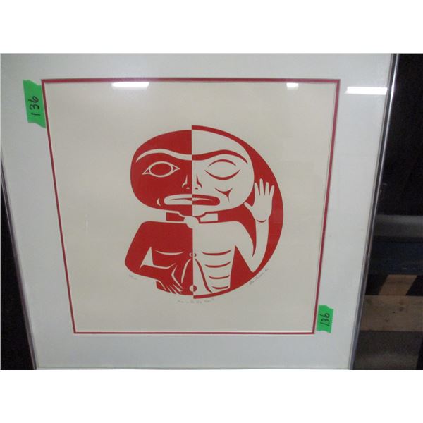 SEIZURE/COLLECTABLE:  "MAN WITH HIS SPIRIT" PICTURE BY STAN GREENE (NO. 54/100)