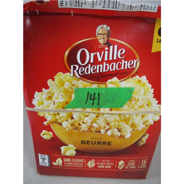 FREIGHT DAMAGE (AS IS):  ORVILLE REDEBAKER POPCORN (6 BAGS) - 3 BOXES