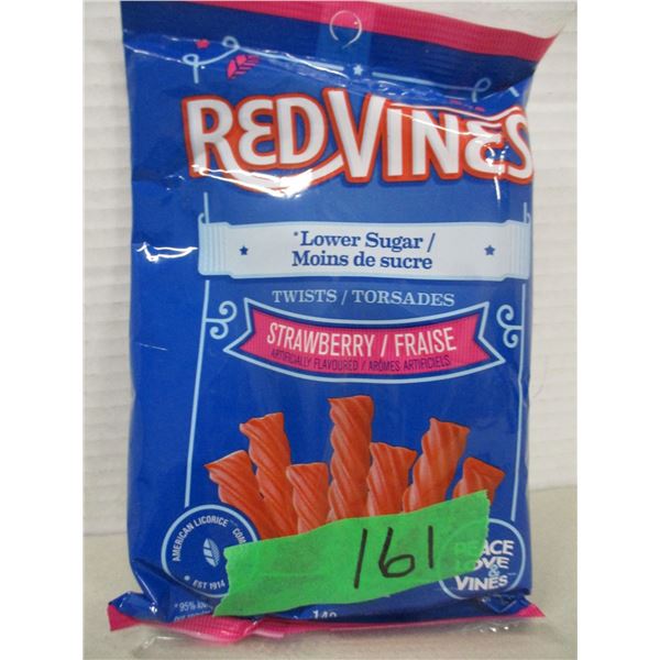 FREIGHT DAMAGE (AS IS):  RED VINE STRAWBERRY LICORICE (LOW SUGAR) (142G) - BAG