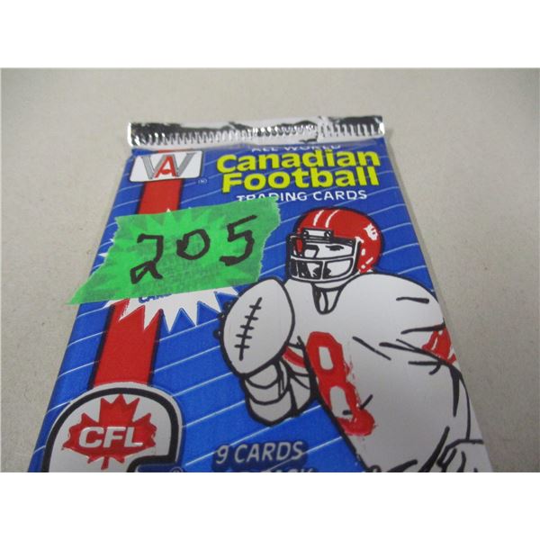 COLLECTABLE:  PACK OF 9 CANADA FOOTBALL CARDS