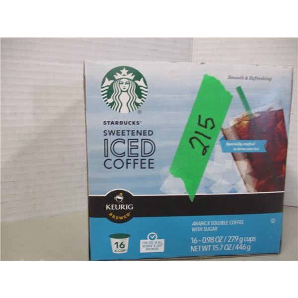 FREIGHT DAMAGE (AS IS):  STARBUCKS SWEETENED ICED COFFEE (16) - BOX