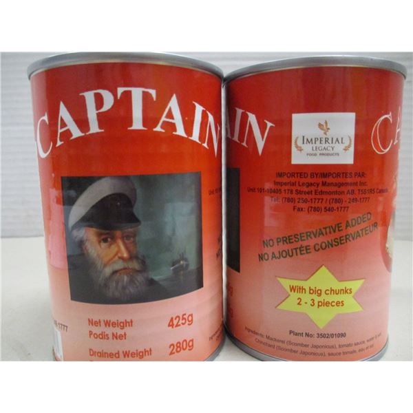 FREIGHT DAMAGE (AS IS):  CAPTAIN MAKERAL IN TOMATO SAUCE (2 CANS X 425 G)