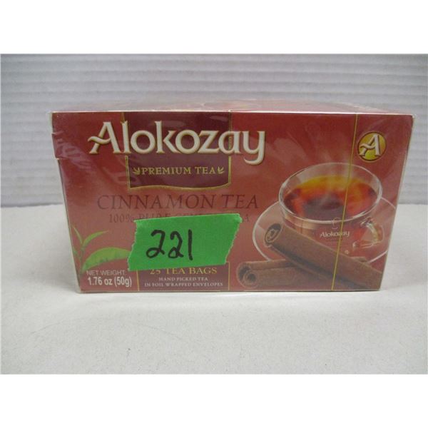 FREIGHT DAMAGE (AS IS):  CINNAMON TEA (25 TEA BAGS) - BOX